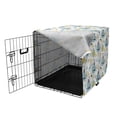 thumbnail image 3 of Underwater Dog Crate Cover, Submarine in the Sea with Starfish Corals Oceanic Fiction Doodle, Easy to Use Pet Kennel Cover Small Dogs Puppies Kittens, 7 Sizes, Cadet Blue Earth Yellow, by Ambesonne, 3 of 6