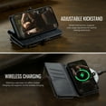 thumbnail image 6 of Allytechgroup Wallet Case for iPhone 14 with Credit Card Slot, RFID Blocking PU Leather Flip Case with Shoulder Strap Wrist Strap Compatible with MagSafe Shockproof Full Body Cover, Black, 6 of 13