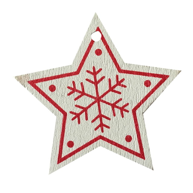 Adorno De árbol De Navidad Billuyoard 10 Uds Madera Natural 5cm