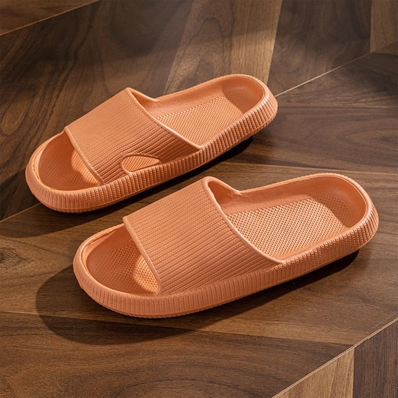 Shower Slippers for Women and Men Ribbed Textured Eva Foam Shower Slippers Open Toe Platformed Shower Slippers Bathroom Gym Poolside Beach Footwear