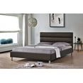 thumbnail image 2 of Espresso PU Upholstered Queen Size Platform Bed (No Box Spring Required), 2 of 5