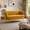 Yellow, variant on MOONMISS Scallop Tufted Loveseat,Premium Chenille Fabric 2-Seater Sofa with Gold Metal Legs,Curved Back for Living Room/Bedroom,Emerald