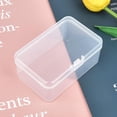thumbnail image 3 of Rectangular Clear Plastic Storage Containers Box with Hinged Lid for Beads and Other Small Craft Items, 3 of 7