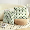 thumbnail image 6 of Christmas Tree Pillow Covers 16x16 Set of 2 Sage Green Xmas Farmhouse Print Outdoor Decorative Pillow Cases Winter Holiday Decorations Throw Cushion Case for Couch Sofa Bed, 6 of 6