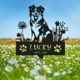 thumbnail image 5 of Personalized Pet Memorial Grave Marker Metal Stake - Custom Pet Loss Stake Memorial Plaques for Outdoors, Grave Decorations for Cemetery, Pet Sympathy Gift, Dog Tombstones for Graves Outdoor Garden, 5 of 8