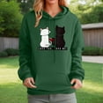 thumbnail image 2 of shqvo Love You Love Me Hoodie Women Pullover Cute Cat Graphic Hoodies Oversized Fall Winter Fashion Casual Sweatshirts Plus Size for Women, 2 of 4