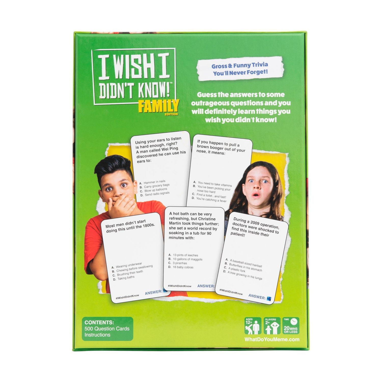 I Wish I Didn't Know! Family Edition par What Do You Meme? Jeu