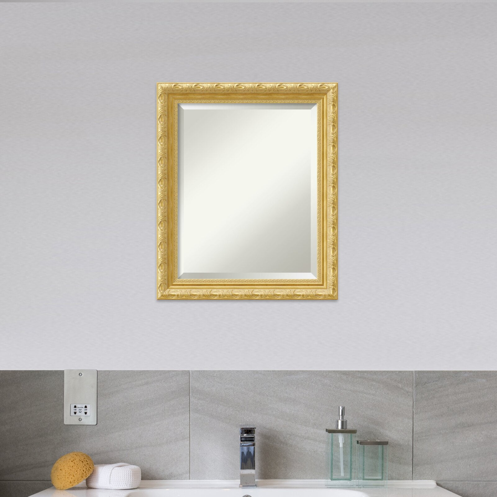 Presson Bathroom Accent Mirror, Mirror features premium 1 inch beveled