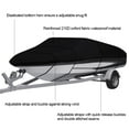 thumbnail image 2 of Autoez 210D Boat Cover Heavy Duty Trailerable Waterproof UV Resistant Marine Grade for V-Hull TRI-Hull Trailer, 2 of 6