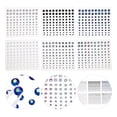 thumbnail image 4 of EeaseCA 6 Sheets Eye Face Gems Jewels Rhinestone Stickers Self Adhesive Makeup Diamonds, 4 of 8
