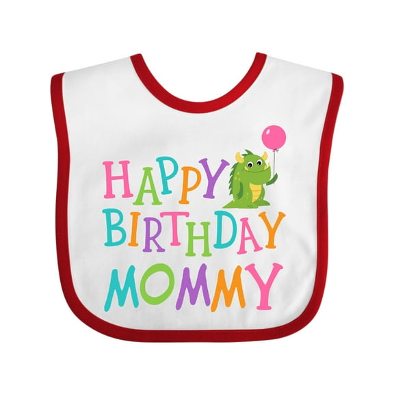 Inktastic Happy Birthday Mommy Party Boys or Girls Baby Bib