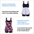 thumbnail image 2 of OCEAN BLUES Plus Size Women's Swimsuit Set for Women Tankini Top Swimwear with Shorts Two Piece Bathing Suit Size XL, 2 of 6