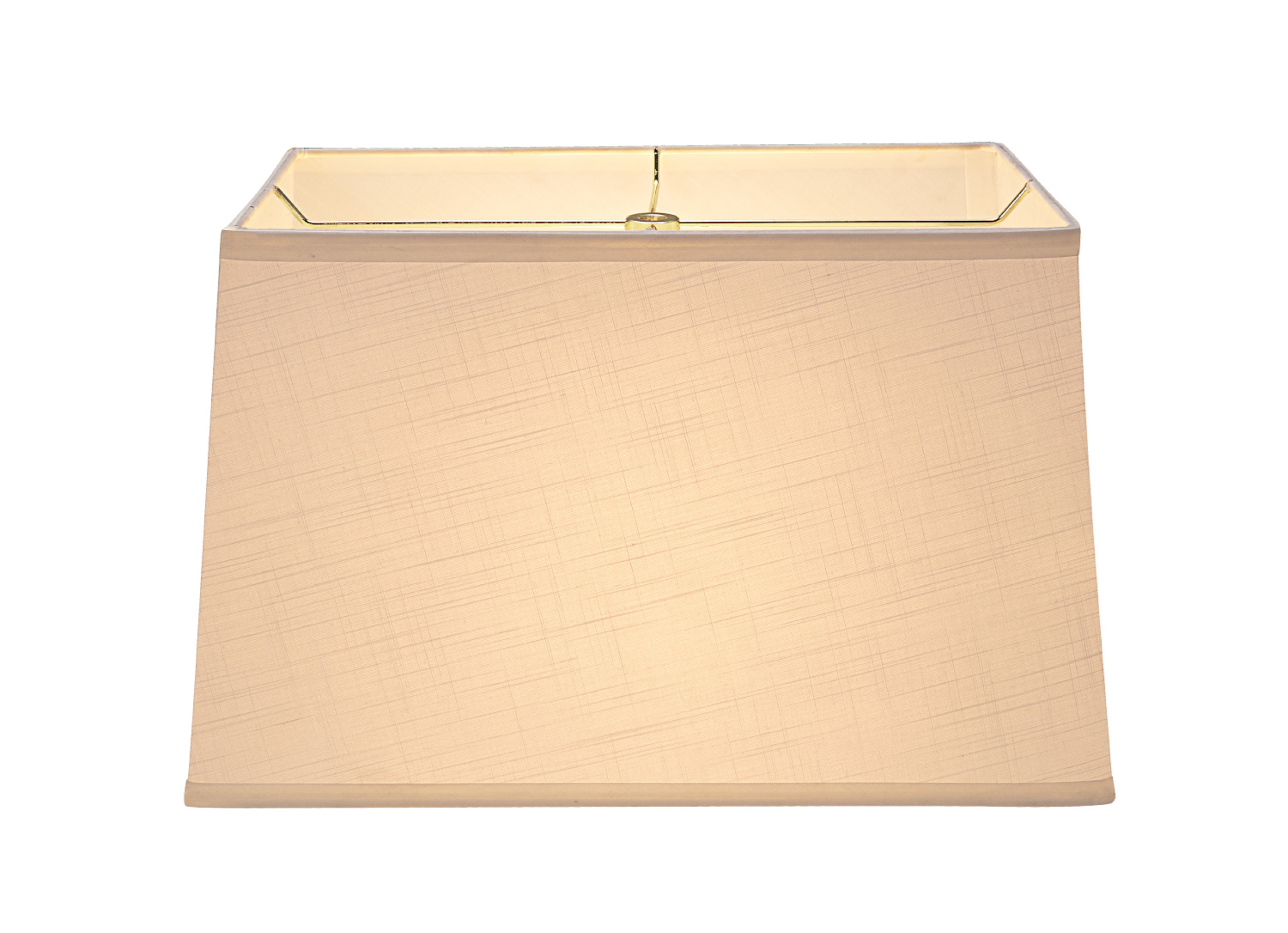 Aspen Creative 36023 Transitional Rectangle Hardback Shape Spider Construction Lamp Shade in Off White, 10" + 16" wide, (8" + 14") x (10" + 16")&nbsp; x 10"