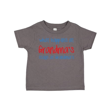 

Inktastic What Happens at Grandma s Gift Toddler Boy or Toddler Girl T-Shirt