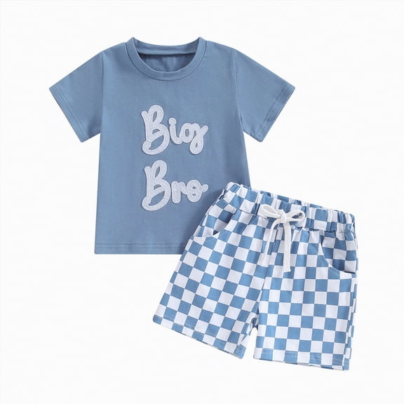 NOLDARES Summer Outfit Toddler Baby Boy Short Sleeve Zip Up Shirt Shorts 2Pcs Clothes Summer Set(Blue,4-5 Years)