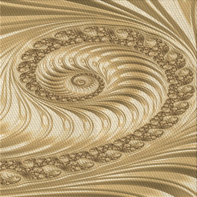 Ahgly Company Tapis d'Intérieur Lavable à la Machine, Carré, Transitionnel, Brun Pâle, Tapis de Zone, 5 Pieds Carré