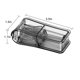 thumbnail image 2 of 1pc Black Pill Cutter for Cutting and Crushing Small and Large Pills, Tablet Separator with Blade and Pill Storage Compartment, 2 of 4