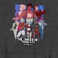 thumbnail image 2 of Suicide Squad Isekai Ready to Fight Unisex Adult Pull-Over Heather Hoodie, Black Heather, 2X-Large, 2 of 3