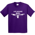 thumbnail image 3 of Inktastic Life Behind Bars Mountain Bike Youth T-Shirt, 3 of 5