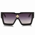 thumbnail image 4 of Fashion Sunglasses Retro Oversize Flat Lens Women Men Shades Black, 4 of 11
