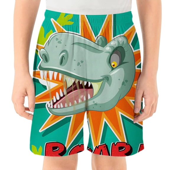 Shadoumai Boys Swim Trunks Cartoon Printed High Stretch Sport Short Swimsuit Fashion Beach Bathing Suit Toddler Swimsuit Boy Swimming Trunks Clothes