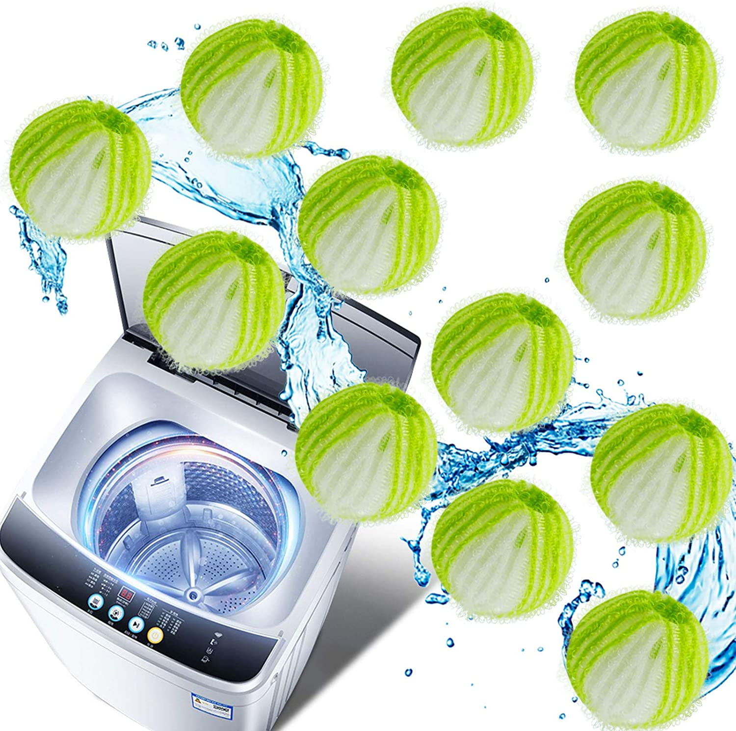 12Pcs Reusable Lint Remover Balls for Laundry Pet Hair Remover for Laundry 