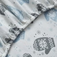 thumbnail image 6 of VCNY Home Mittens 4-Piece Blue Cotton Flannel Bed Sheet Set, Full - Deep Pocket, 6 of 6