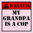 thumbnail image 2 of CafePress - Warning My Grandpa Is A Cop Body Suit - Baby Light Bodysuit, Size Newborn - 24 Months, 2 of 4