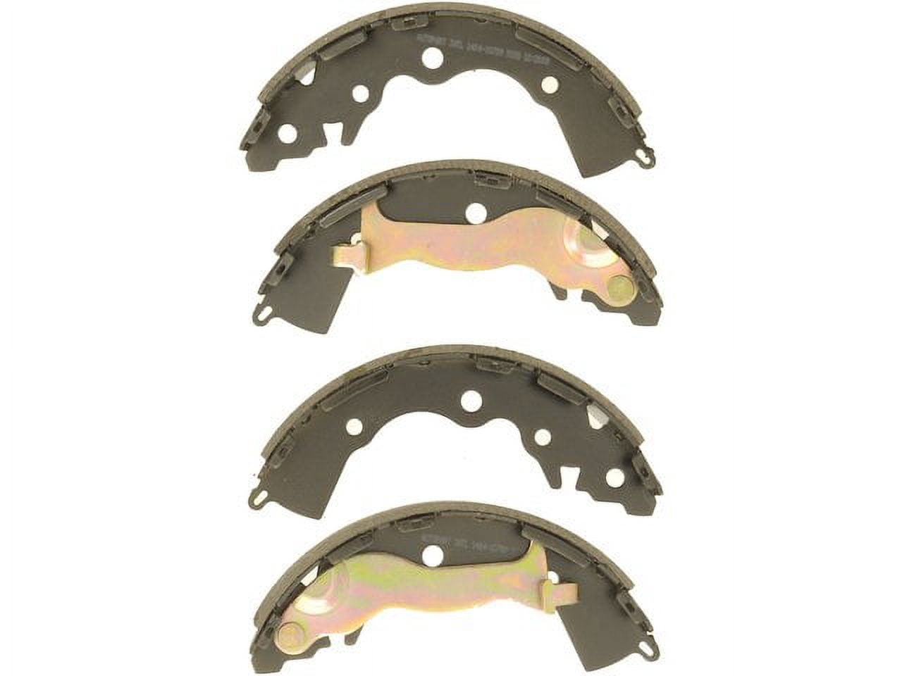 Rear Brake Shoe - Set of 4 - Compatible with 2012 - 2019 Nissan Versa 1.6L 4-Cylinder 2013 2014 2015 2016 2017 2018