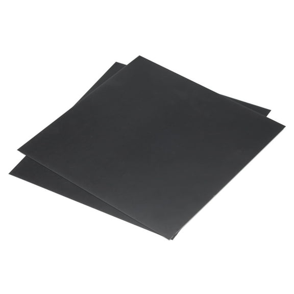 Black ABS Plastic Sheet 8 x 8 x 0.02 Inch for Building Model, DIY Crafts, Pack of 2 Pcs