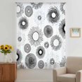 thumbnail image 3 of Geometric Black Sheer Curtains 72 Inches Long, Abstract Grey White Boho Circle Dot Light Filering Curtains, Breathable Simi Curtain Privacy Drapes for Living Room Bedroom Lightweight Window Treatment, 3 of 9
