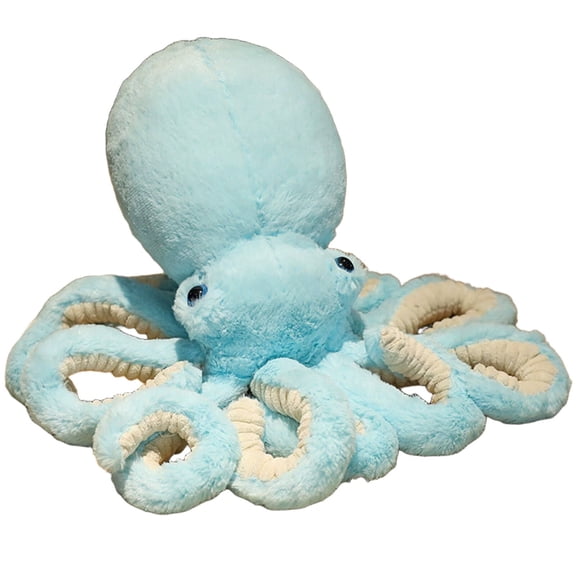 BESTSKY Octopus Plush Toy, 12 Inch Weighted Stuffed Animal, Soft Simulated Sea Creature Pillow for Kids Room, Bed, and Couch, Blue