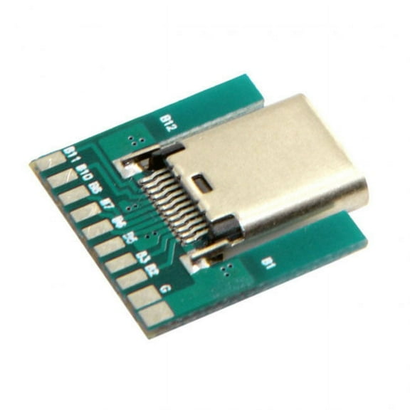 FVH DIY 24pin USB 3.1 Type C Female Socket Connector SMT type with PC Board