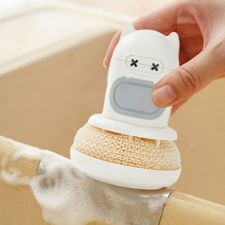 

Xaoshaoyi Cleaning Brush Household Liquid Dishwasher Brush Multi-Function Cleaning Brush Non-Stick Oil Squeeze Pot Brush Kitchen Life Automatic Liquid Cleaning Ball