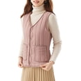 thumbnail image 1 of KIHOUT Manteau Chaud Printemps Hiver Mode Femme Veste Chaude Hiver Décontracté Sans Manches Haut Polyvalent, Taille M-5TG, 1 of 7