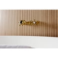 thumbnail image 4 of Kingston Brass KS5027NX Hamilton Two-Handle Wall Mount Roman Tub Faucet, Brushed Brass, 4 of 7
