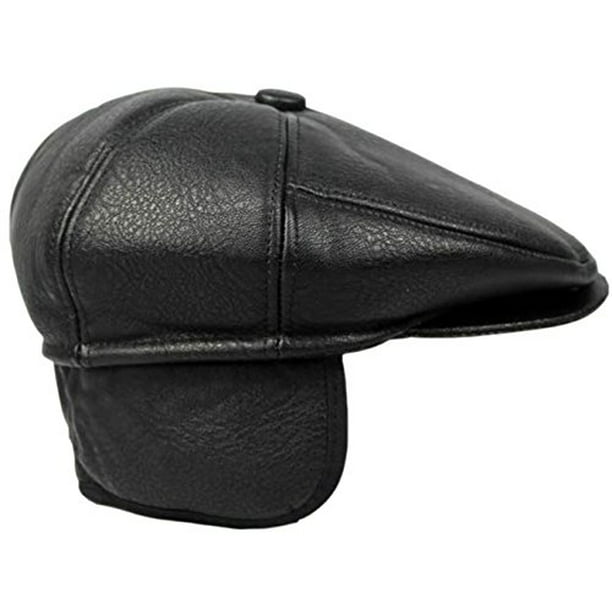 Reed - Flat Cabbie Men's Classic Newsboy Flat Cap Hat with Ear Flaps ...