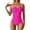 Red, variant on WAYUTE Womens Swimsuits One Piece High Waisted Tummy Control Bathing Suit Comfortable Swim Suits Front Swimwear