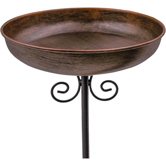 SAFAVIEH Ashlan Solid Rustic Outdoor Patio Bird Bath, Antique Blue — free download