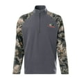 thumbnail image 5 of Mossy Oak Men's Raglan Long Sleeve Quarter Zip Fleece Pullover Hunting Shirt, Size Small to 2XL, 5 of 5