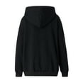 thumbnail image 6 of Women Hooded Sweatshirt, Adults Casual Skull Print Long Sleeve Cardigan with Pockets, 6 of 10