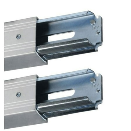 "Two 84""- 96"" Adjustable Heavy-Duty Aluminum E-Track Decking/Shoring Beam | Cargo Load Lock Bar for Enclosed Trailers, Trucks, Vans, and Reefers with The E Track Tie-Down System"