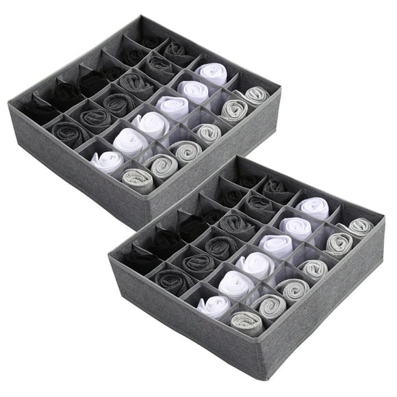Generic Foldable Underwear Storing Box Home Use Oxford Cloth Storage Drawer Divider Underwear Bras Socks Storing Organizer