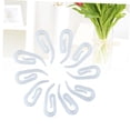 thumbnail image 4 of IFANLANDOR 120 Pcs Crochets de Rideaux Blancs en Plastique pour Fenêtre et Porte, 4 of 8