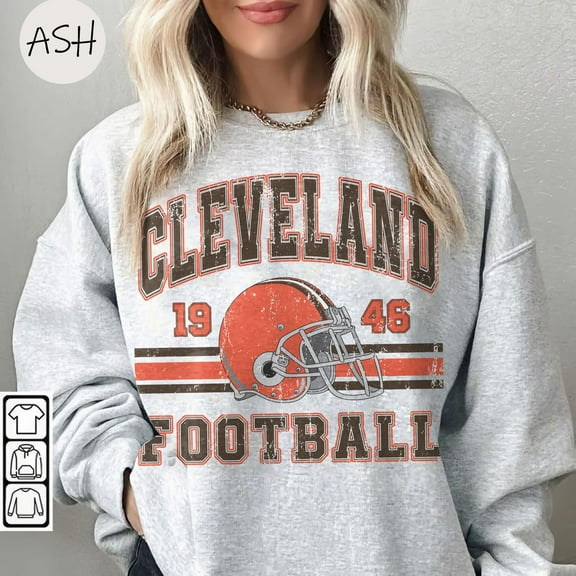 Vintage 90s Style Cleveland Football fan tshirt,Cleveland sweatshirt