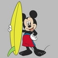 thumbnail image 2 of Girl's Mickey & Friends Mickey Mouse Surf Board Graphic Tee Athletic Heather Small, 2 of 5