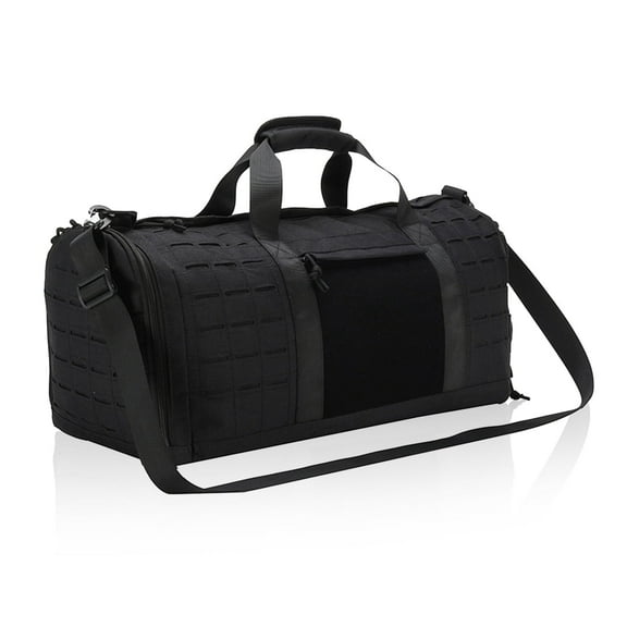 Kabuer Duffle Bag for Men, Sport, Gym, Travel, and Camping with Shoe Compartment, Black, 40L