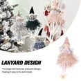 thumbnail image 4 of Billuyoard Muñecos de Ángel de Navidad, decoración colgante, diseño de escena, adornos de Festival, colgante de árbol de Navidad de Año Kits de decoración para fiestas Rosado, 4 of 6
