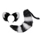 thumbnail image 3 of Gatos de peluche Orejas Cola Cosplay Vestir Disfraz Accesorios para el cabello Decoración peluda Sombreros para fiestas temáticas de animales Negro Fernando Traje de juego de cosplay, 3 of 8