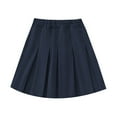 thumbnail image 2 of Girls School Pleated A-Line Skirt – Kids Casual Campus Wear Skirts Versatile Navy/Khaki Uniform Skirt for Ages 3-16, 2 of 4